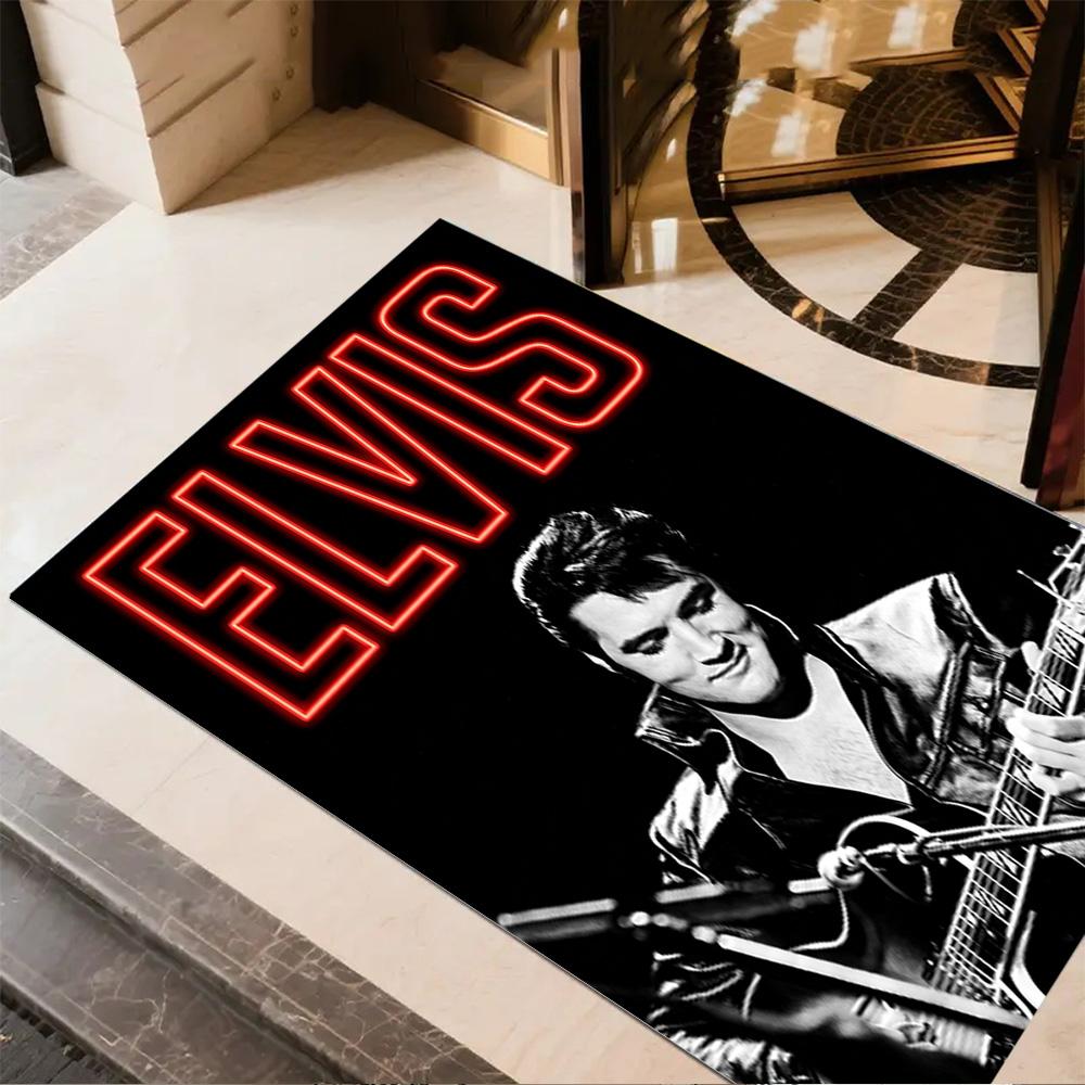 Elvis Presley Performance Floor Rug Office Rug Perfect for Game Room Playrooms Balcony Foyer Antislip Carpet Office home decor Best for Christmas