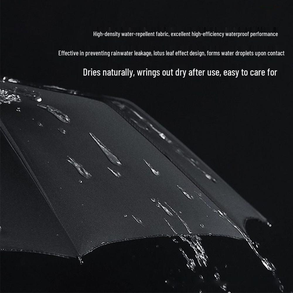 Automatic Compact UV-Blocking Sun and Rain Folding Umbrella - Large, Reinforced, Dual-Use for Students