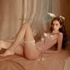 Female Cosplay Bunny Bodysuit Japanese Anime Velvet Babydoll Sexy Lingerie