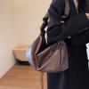 Solid Color Ruched Underarm Bag Large Capacity Single Shoulder Bag All Match Pleated Bag  Ladies