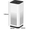 Air Purifiers,Air Purifiers H13 Grade Hepa Filter Element Effectively Purifies, Removes Smoke and Dust With USB Smart Air Purifier for Car,Living Room