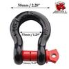 High-Strength American Style Die-Forged Bow Shackles for Trailer Hitch 1/2" Lifting Hook Buckle