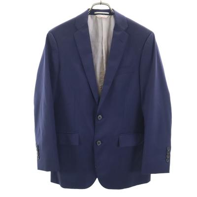 Striped Pattern Tailored Jacket 36S Navy Men's Used