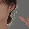 925 Sterling Silver Hot Sale Green Hoop Earrings Simple Temperament Exquisite Hot Semale Sexy Jewelry Gift