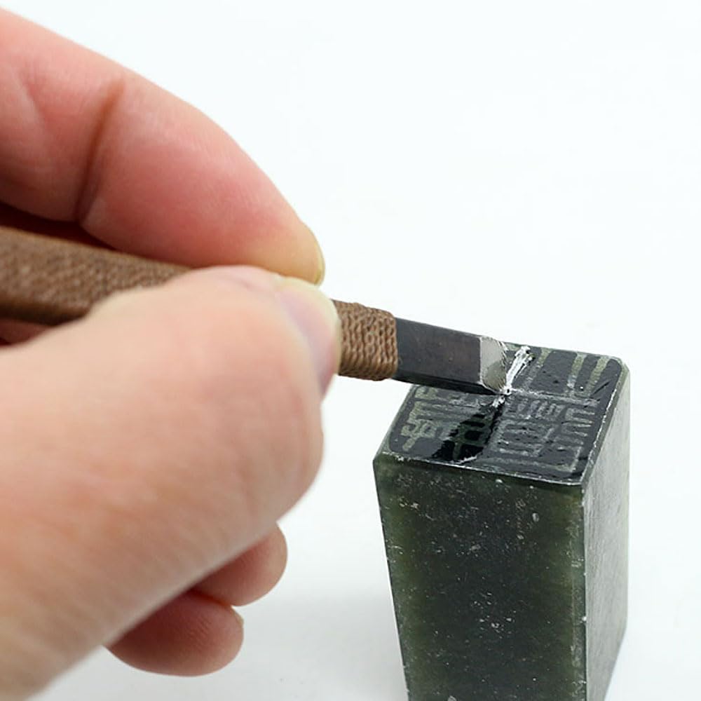 Set of 11 Tungsten Carving Seal Carving Thread Sharp Stone Carving and Leather Case Knives, Knives, Spools, Knives,