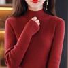Siping Stitch Women's Half-High Collar Sweater: Autumn/Winter Slimming Knitwear
