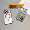 Magnetic Lens Film Protector Stand Case for IPhone 18 Pro Max 18Pro 17 16 15 14 13 12 Pro Max for Magsafe Shockproof Clear Cover