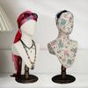 Display Model Head Mannequin Hat Stand Adjustable Height for Jewelry