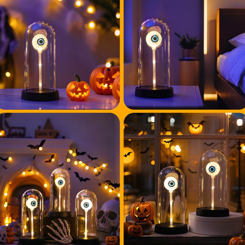 Luminated Eyeball LED Light Eyeball Decorative Lamp For Kitchen Shelf Tabletop Indoor and Outdoor Halloween Decoration