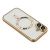 For iPhone 17 Magnetic Case CD Veins Glass Lens Guard TPU Phone Back Cover with Screen Film