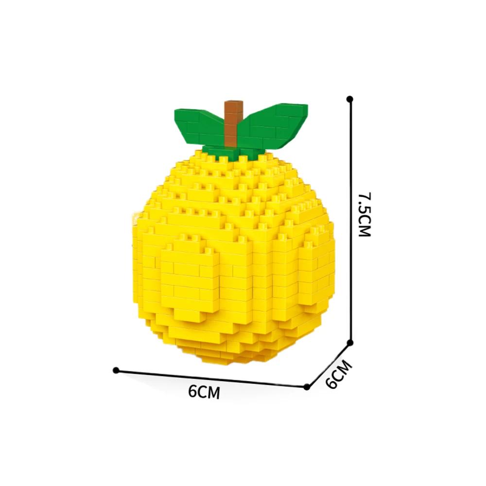 

Non-Toxic Knew Built Fruit-Themed Building Block Toys For Kids-Perfect For Pretend Playsimple Assembly For Youngstersbrain-Boosting Toy in bag