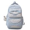 School Bag Korean Polka Dot Large Capacity Middle School Backpack for Women, Campus Commuter Backpack, Fashionable and Trendy Cute Printed Backpack