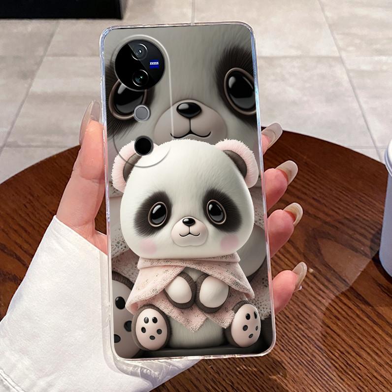 Case For VIVO V40 5G Back Cover VIVO V40 Pro 5G Cute Love Cat Rabbit Funny Cartoons Casing Ultra Thin Clear Soft TPU Phone Case