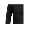 Under Armour Training Fitness Running Mock Neck Solid Pullover Slim Fit Long Sleeve Crop T-Shirt Women Tops Black 1386338-001