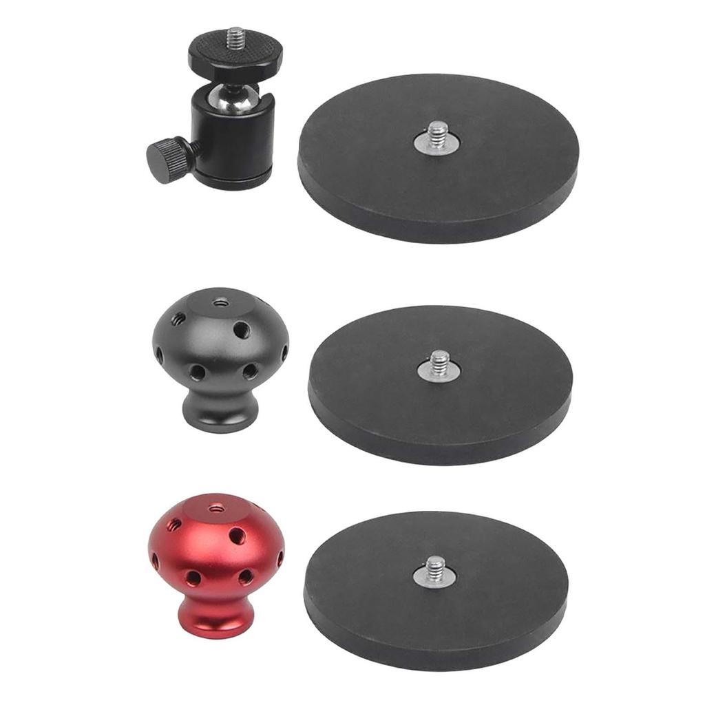 88mm Kamera-Stativ Magnetfuß mit Kugelkopf, Langlebige Aluminiumlegierung Premium für Action-Kamera