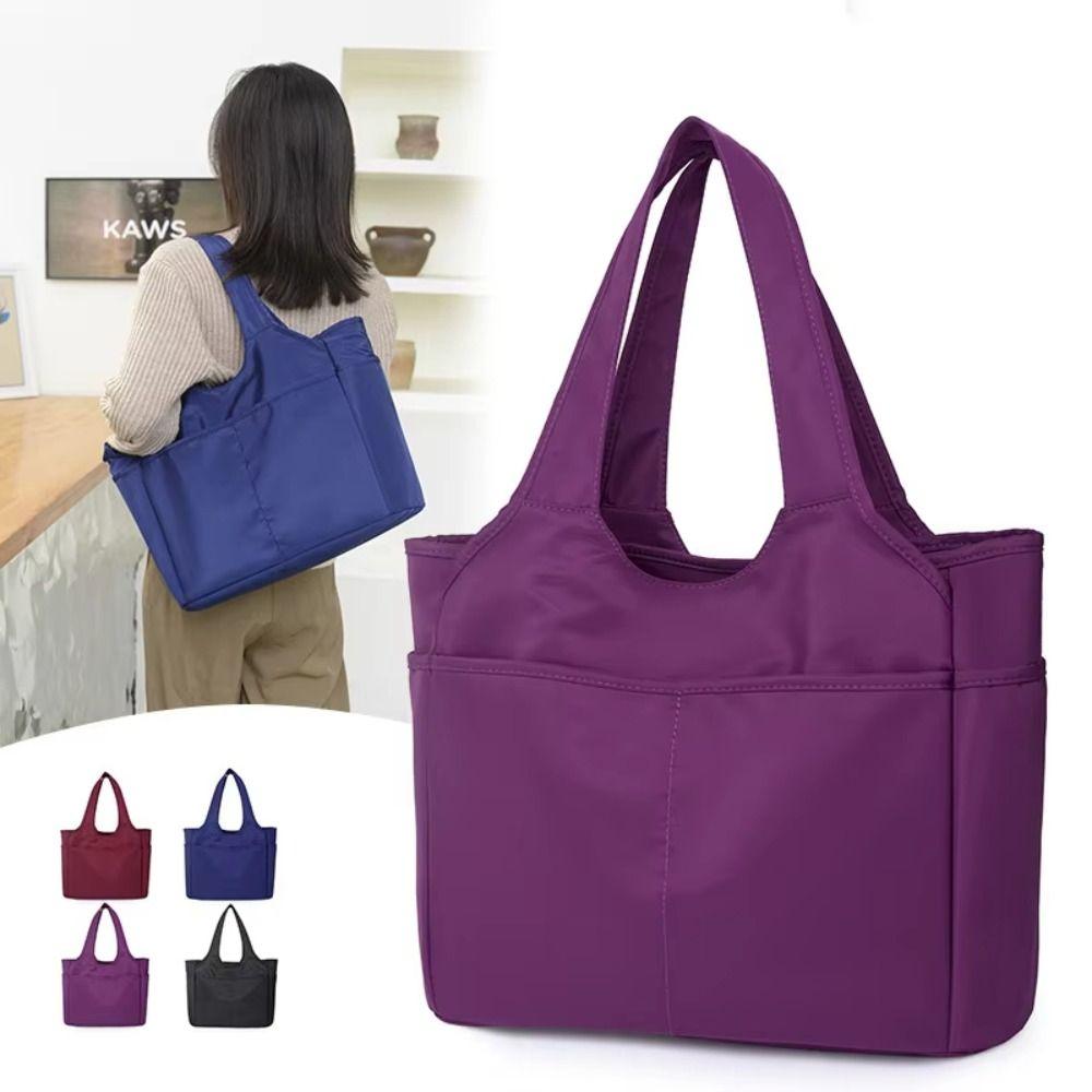 

Large Capacity Large Commuting Bag Multi-pocket Underarm Tote Bag Fashion Handbag Daily вина червоного кольору