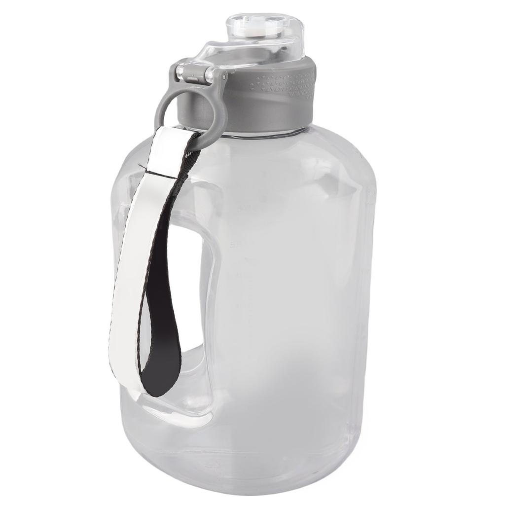 Tragbare Wasserflasche 1,7L Großes Fassungsvermögen Verdickter Kunststoff Trinkkessel Behälter für Sport