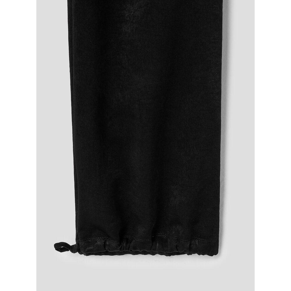 Anggae Velvet Satin Dancer Pants Black