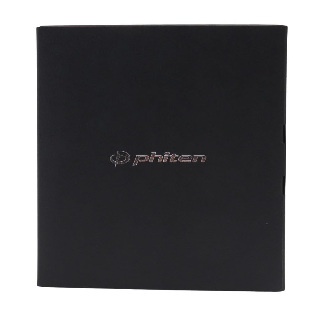 phiten Necklace RAKUWA Magnetic Neck Knurling Silver/Black 50cm [Stiff Shoulders]