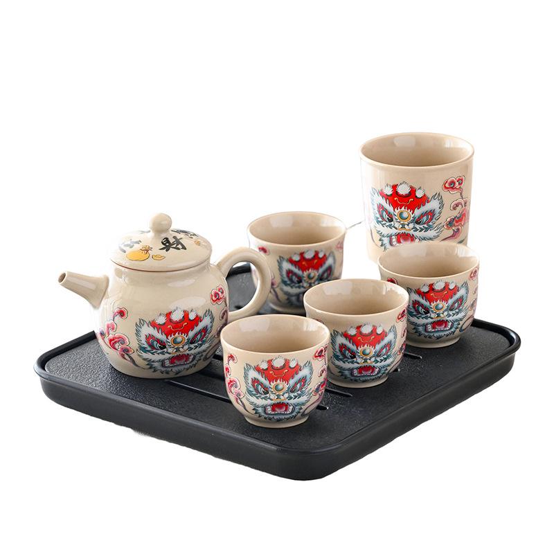 Handmade Ceramic Chinese Antique Teapot - High-End Single Pot Gift
