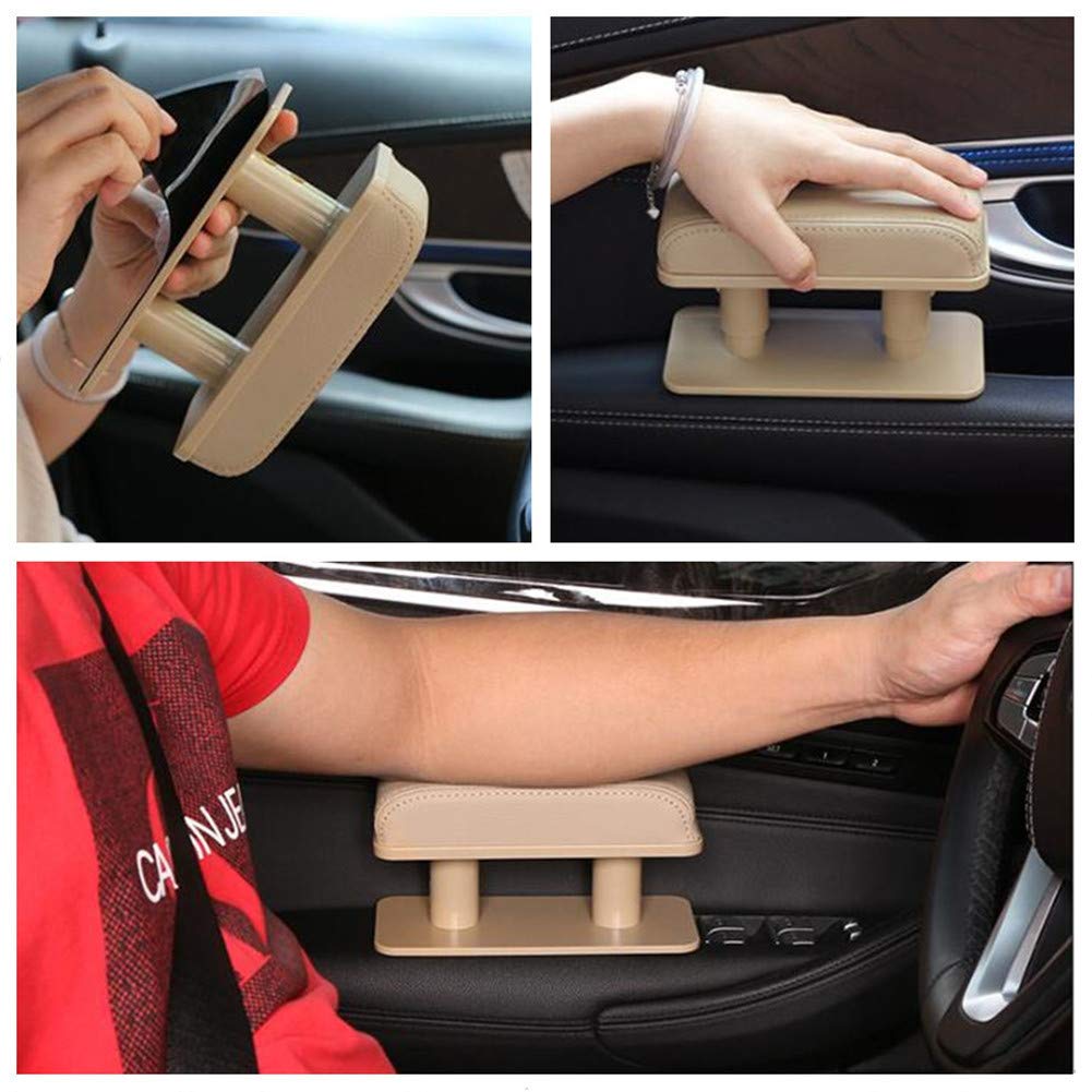 Zukida Universal Car Interior Door Armrest Side Armrest Elbow Rest Driving Armrest Height Adjustable Convenient Seat Fatigue Reduction Black Driver's