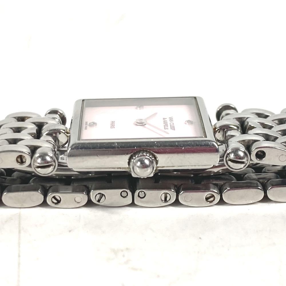 VAN CLEEF & ARPELS 522642 Pink Shell Classic Cale 4PDiamond Women's Wristwatch