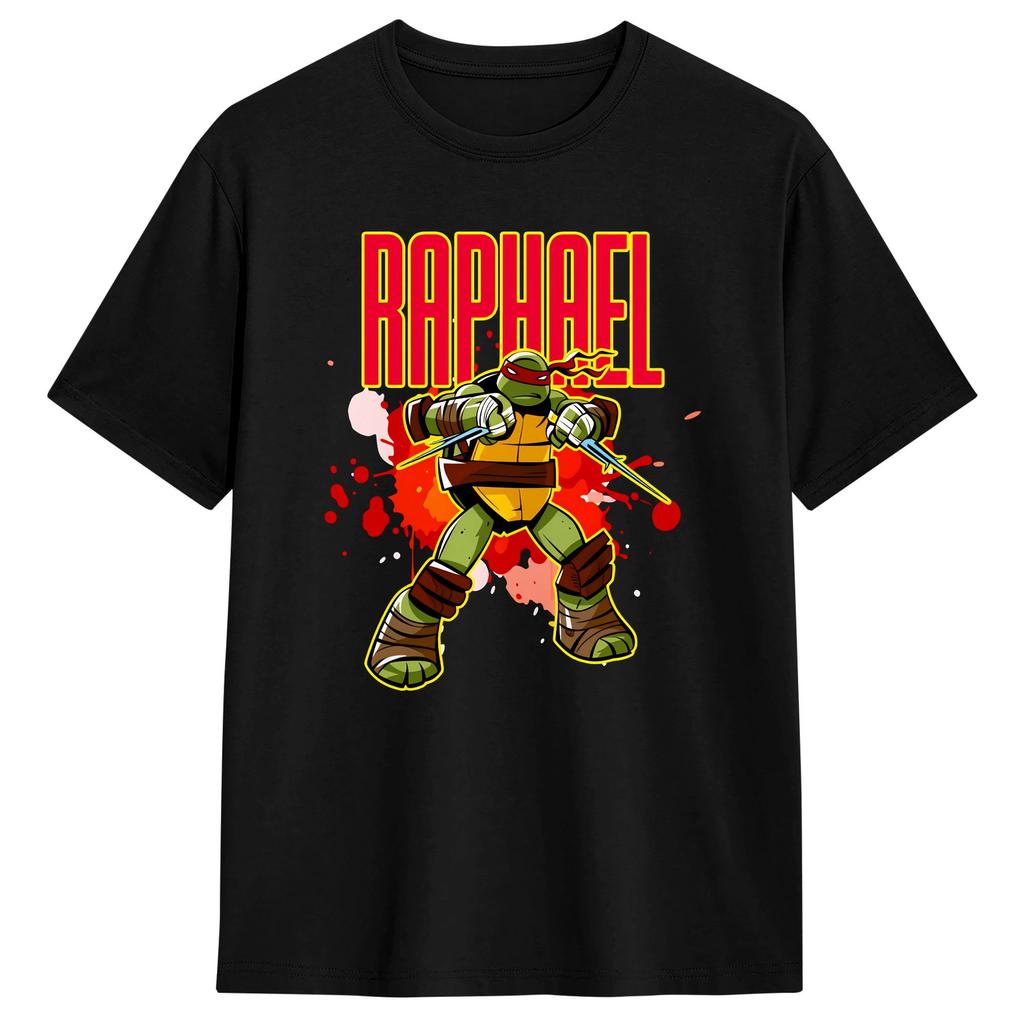 TMNT Raphael TShirt Summer Fashion T Shirts Cotton Round Neck Oversize Top Tees Short Sleeve Streetwear Tops