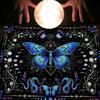 Divinations Tablecloth Butterfly Flower Astrologys Tarots Cards Tablecloth Altars Cloth Divinations Board Game Accessory