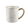 400ml Nordic Style Gold Rim Mug Ceramic Coffee Cups Light Luxury Afternoon Tea Cup Breakfast Oatmeal Milk Cup Couple Water Cup