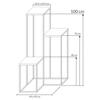 Kwietnik Metalowy Złoty Simple O Wysokości 100 Cm, 3-Poziomowy