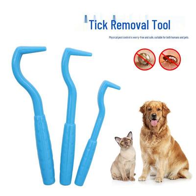 Pet Tick & Flea Removal Tool Set: Insect Repellent Comb & Hook for Dogs and Cats
