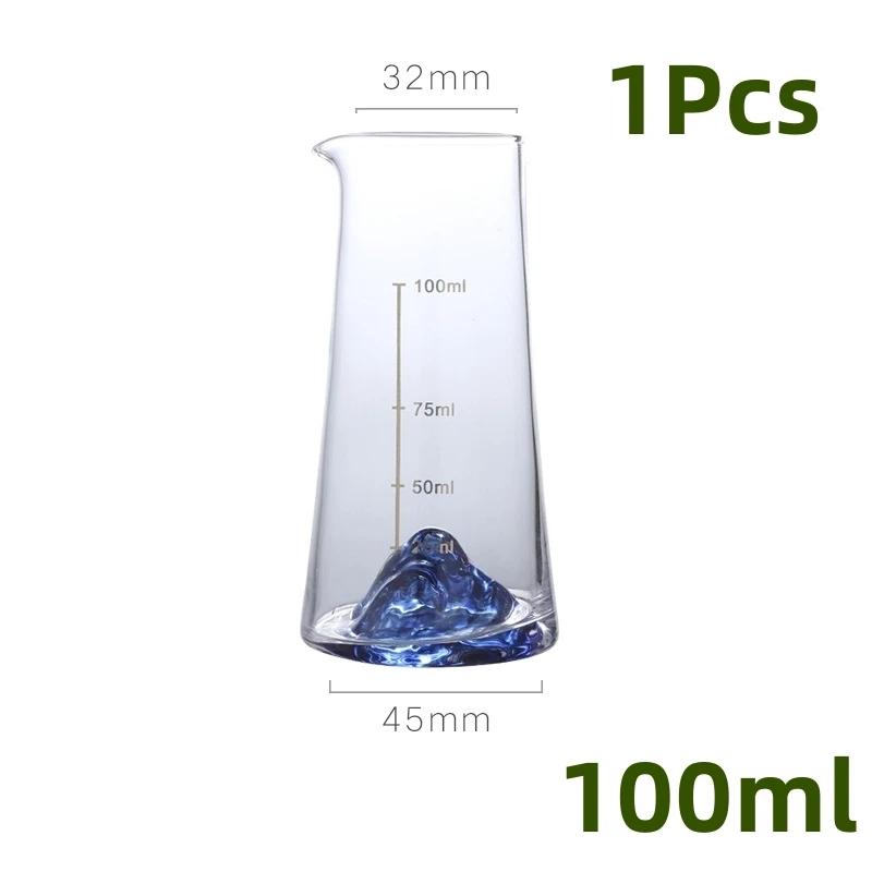 Crystal Liquor Vodka Shot Glass Blue Mountain Wine Glasses Whiskey Glass Spirits Japanese Sake Korean Soju Brandy Shot Cup 10-100ml