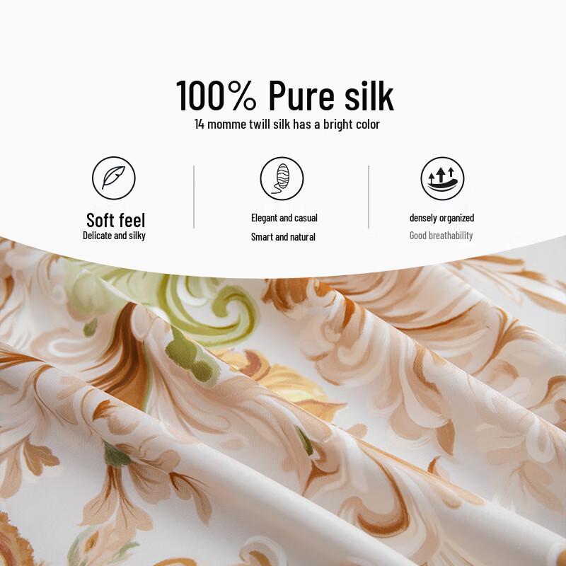 Wanshili Double-sided Mulberry Silk Square Scarf