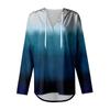 Women's Fashion Hoodies V Neck Long Sleeve Printed Sweatshirts Drawstring Casual Loose Pullover Tops