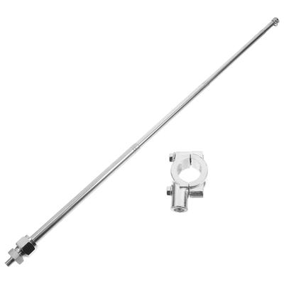 1 Adjustable Telescopic Flagpole Aluminum Base Steel Pole Motorcycle Flagpole Bike Handlebar Mount Cycling Accessories Home