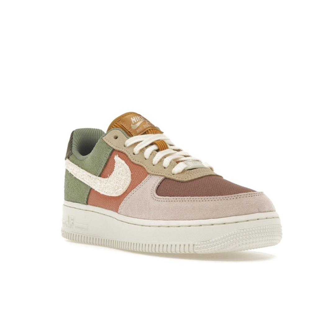 Nike Air Force 1 07 LX Oil Green Terra Blush Women Sneakers Brown Sesame Pale-Ivory FZ3782-386