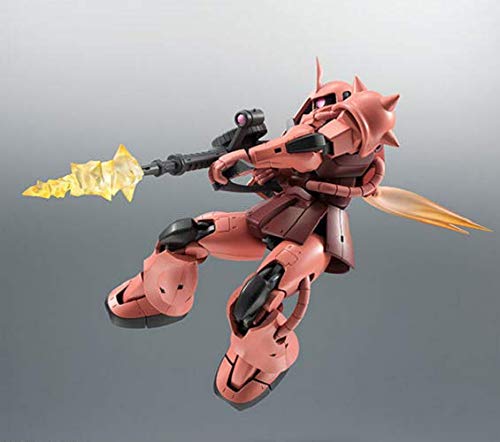 TAMASHII NATIONS ROBOT Spirits Mobile Suit Gundam Zaku 125mm malovaná pohyblivá figurka [SIDE MS] MS-06S Char's ver. ANIME. Cca. ABS a PVC
