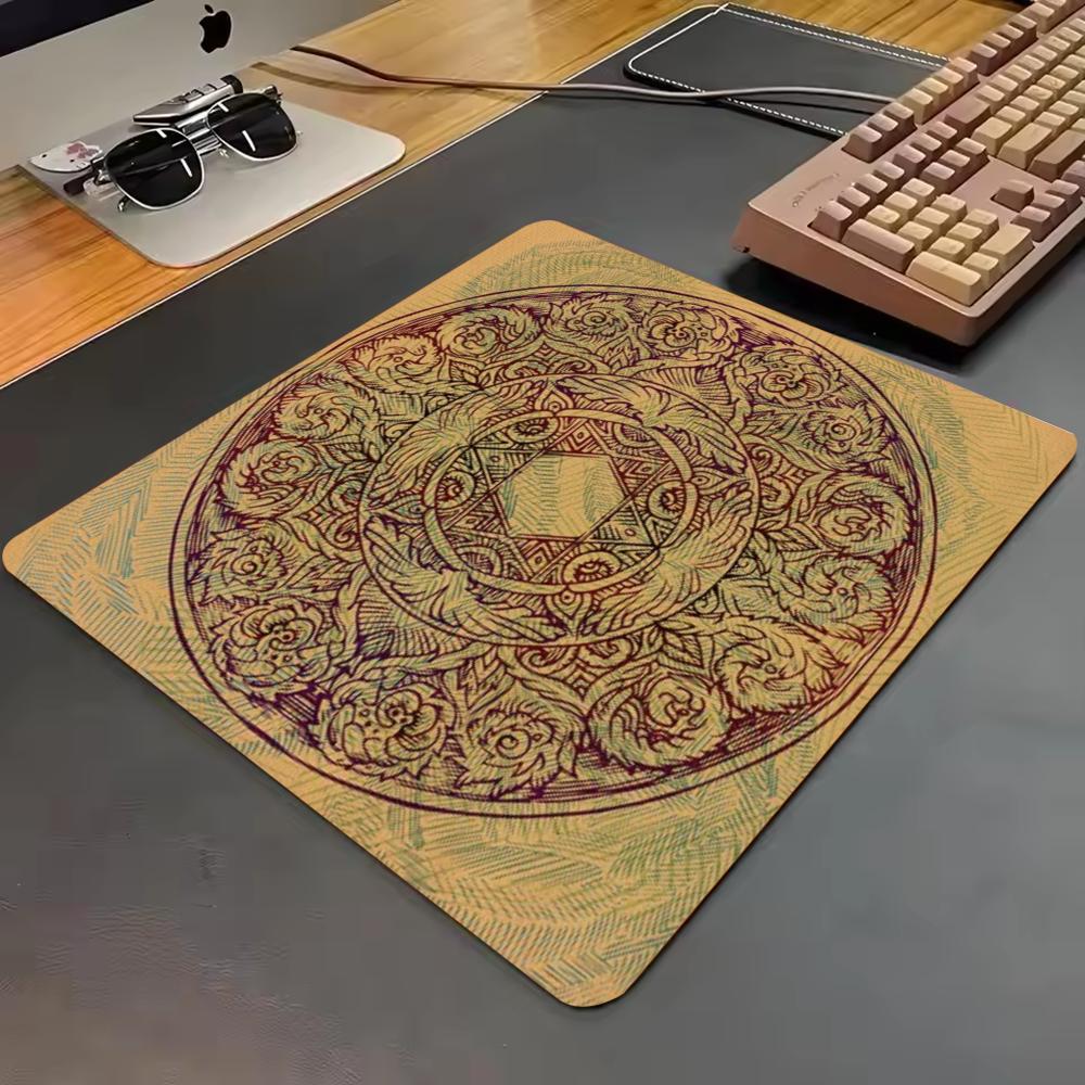 E-sports Mandala Small Mouse Pad Gaming Laptops Mousepad Gamer Carpet Keyboard Mat Desk Protector Watercolor Art Mouse Pads