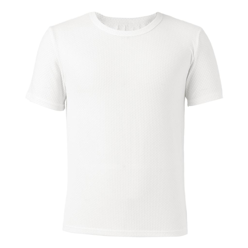 Mesh Ice Silk T-shirt Men's Short Sleeved Round Neck Half Sleeved Men's Base Shirt Men's T-shirt Quick Drying