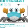 Crawling Crab Toys Light Music Crawling Fun Toys Electric Induction Escape Toy Pets Electronic Interactive Toy for Dogs and Cats