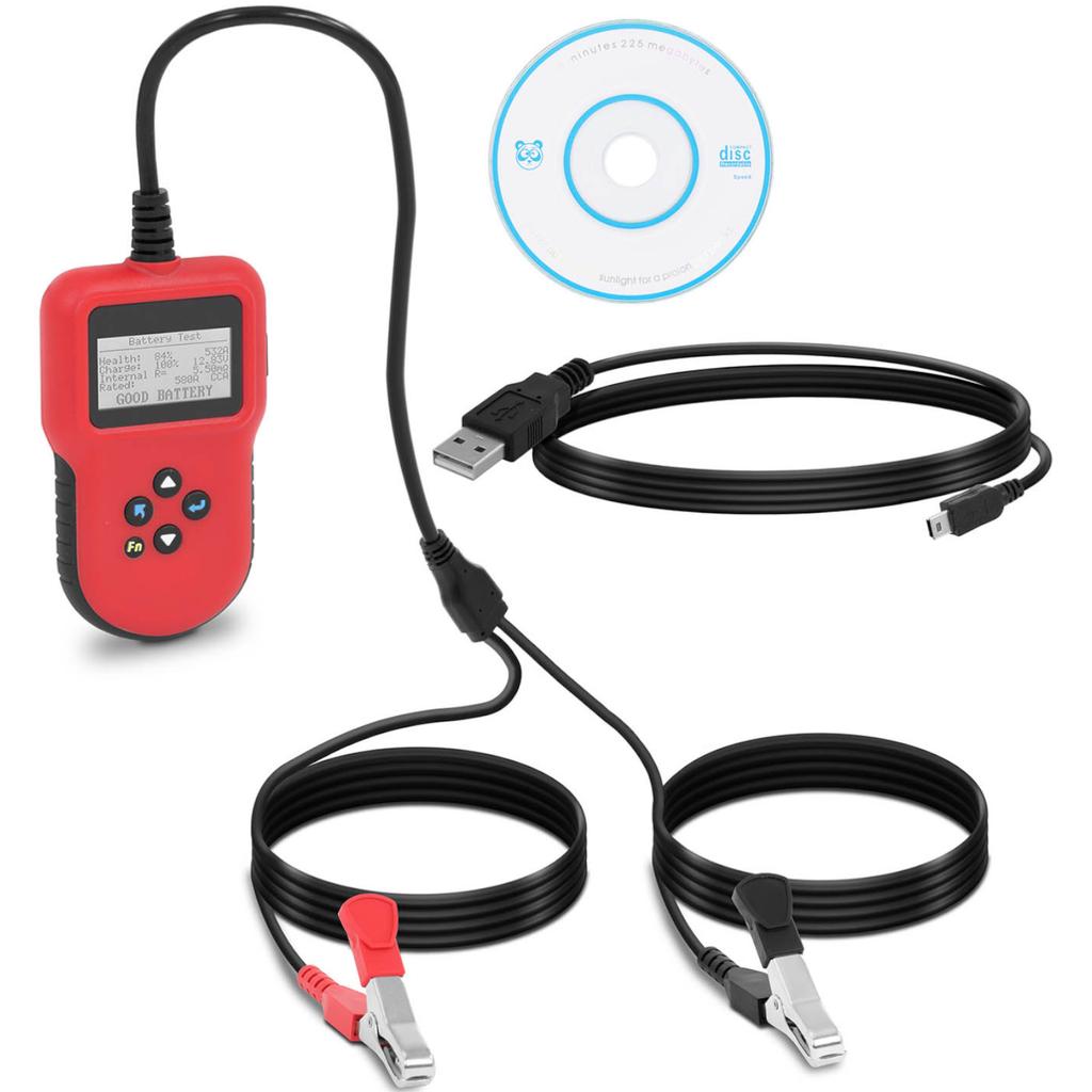 LCD 12-24V battery diagnostic meter tester