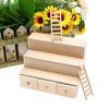 1:12 Dollhouse Miniatures Furniture Wood Multifunctional Display Cabinet Kid Toy Decortaion