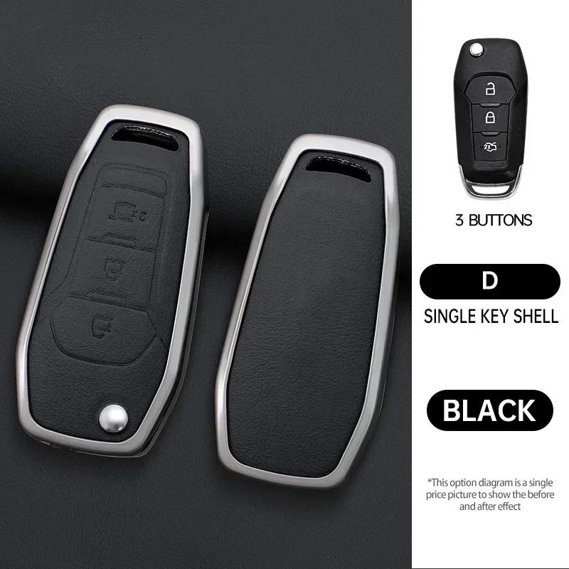 Zinc Alloy Remote Car Key Shell Case For Ford F150 F250 F350 Explorer Ranger KA Fiesta Mondeo Focus Kuga Escort Fob 2/3 Buttons