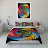 Colorful Abstract Three-Piece Set Soft Comfortable Duvet Cover Bedding Set Included 1*Duvet Cover & 2*Pillowcases, Gift
