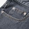 Summer Cross-Border New Product Star Pattern Denim Shorts Men'S European And American Retro Straight Five-Point Pants Men'S Denim Shorts