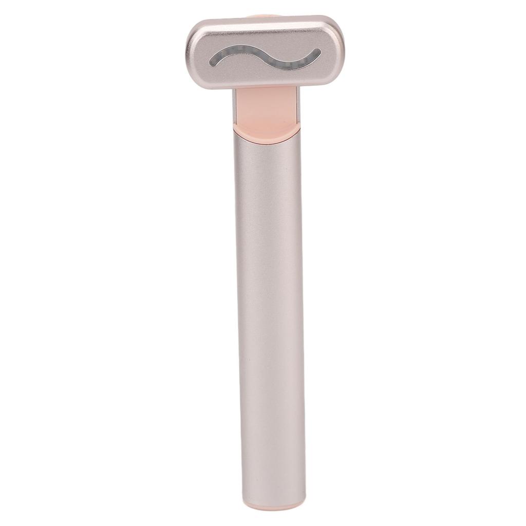 Heated Eye Massage Wand Stick RF Relieve Fatigue Microcurrent Eye Lift Pen for Dark Circles Rose Gold