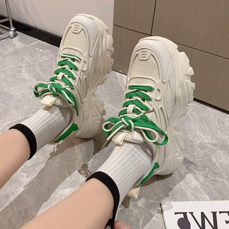 

Super fire niche original dad shoes for women 2025 spring and autumn explosion thick sole heightening versatile casual sports shoes ins tide 35