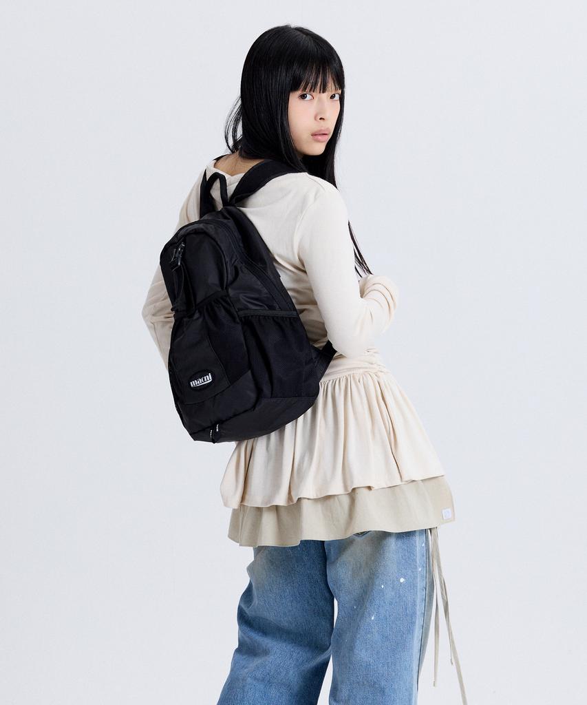 Macni Tracker Nylon Backpack Black