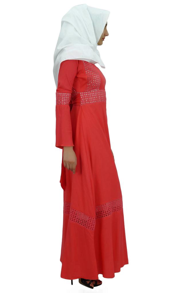 Bimba Womens Muslim Pashmina Maxi Kimono Sleeve Abaya Dress Jilbab With