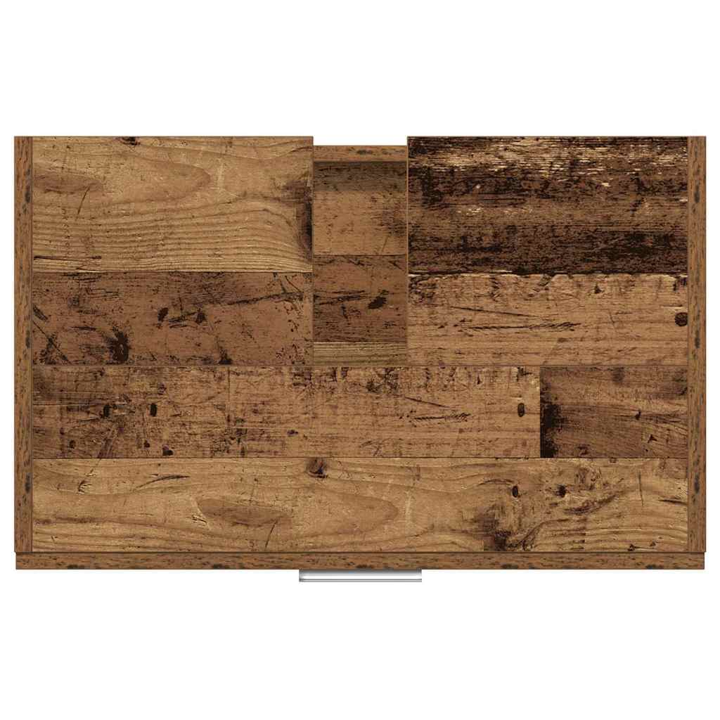 Bathroom Cabinet with Door Rustic Wood Look 59 x 37 x 59 cm Engineered Wood